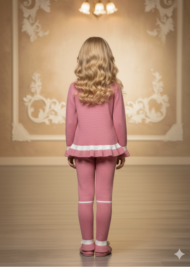 3107 بجامة تريكو LOVE - فوشي