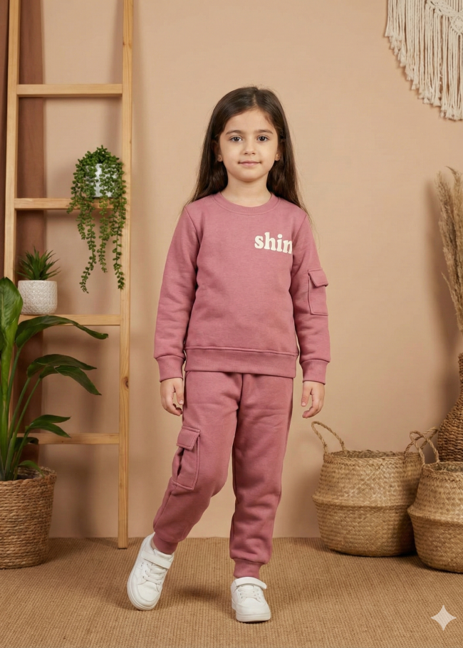 3111 بجامة بناتي SHINE - فوشي