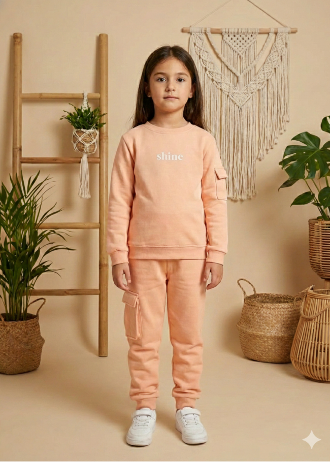 3111 بجامة بناتي SHINE - زهر