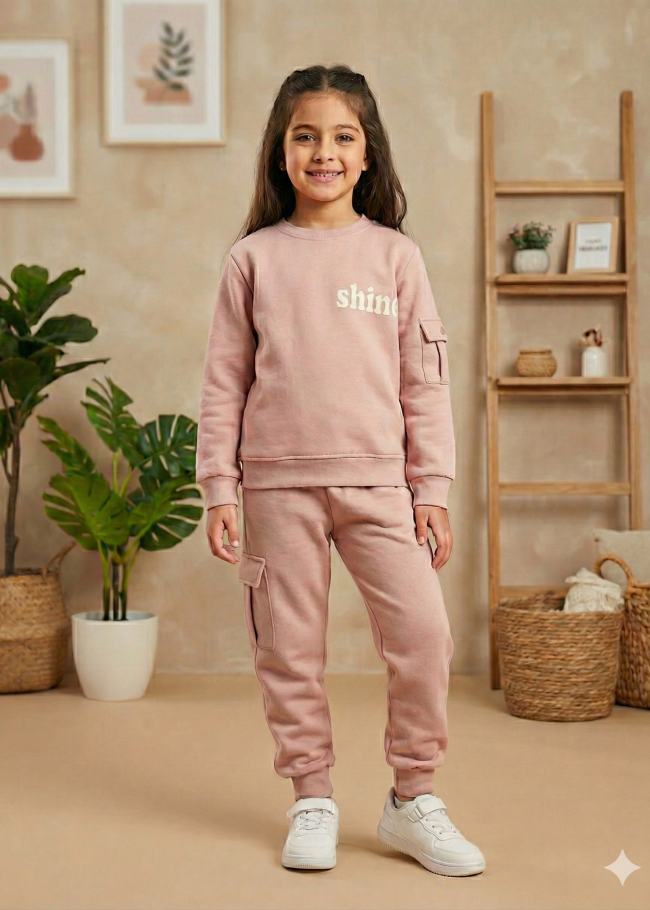 3111 بجامة بناتي SHINE - بودرة