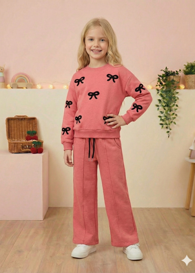 3121 بجاما بناتي 5 بكلات  - Fuchsia