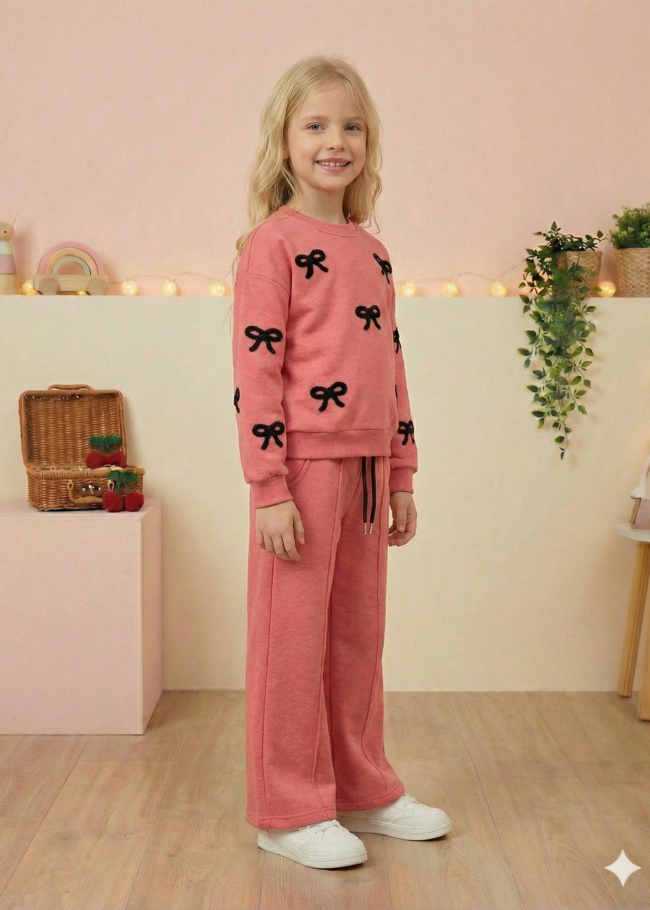 3121 بجاما بناتي 5 بكلات  - Fuchsia