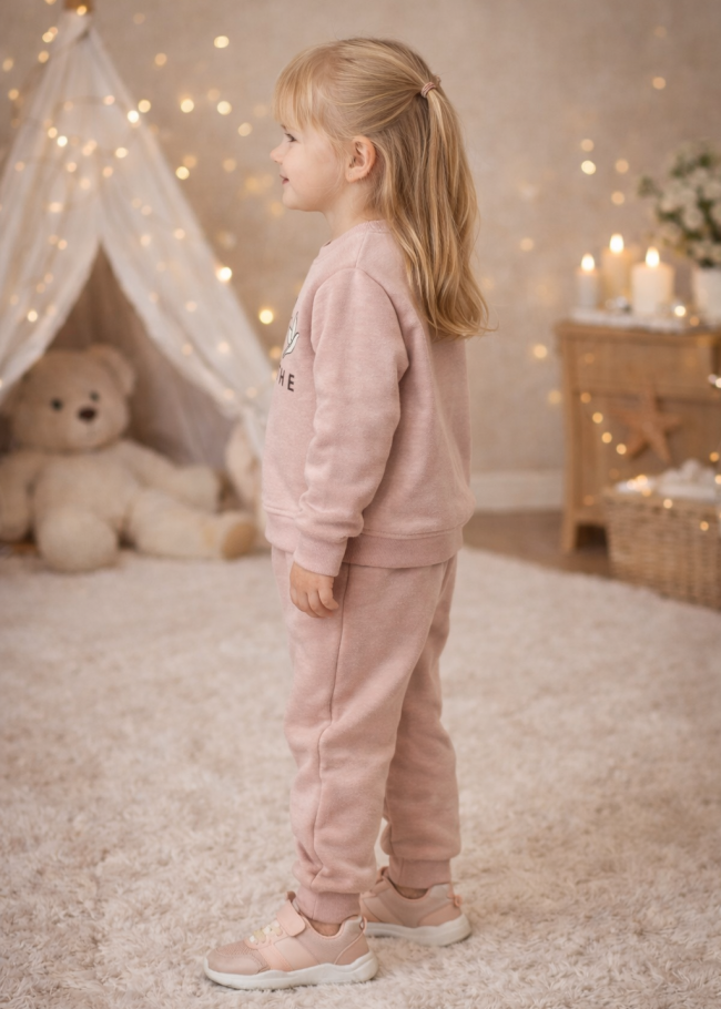 3136 بيجاما فراشة مع كتابة - بودرة