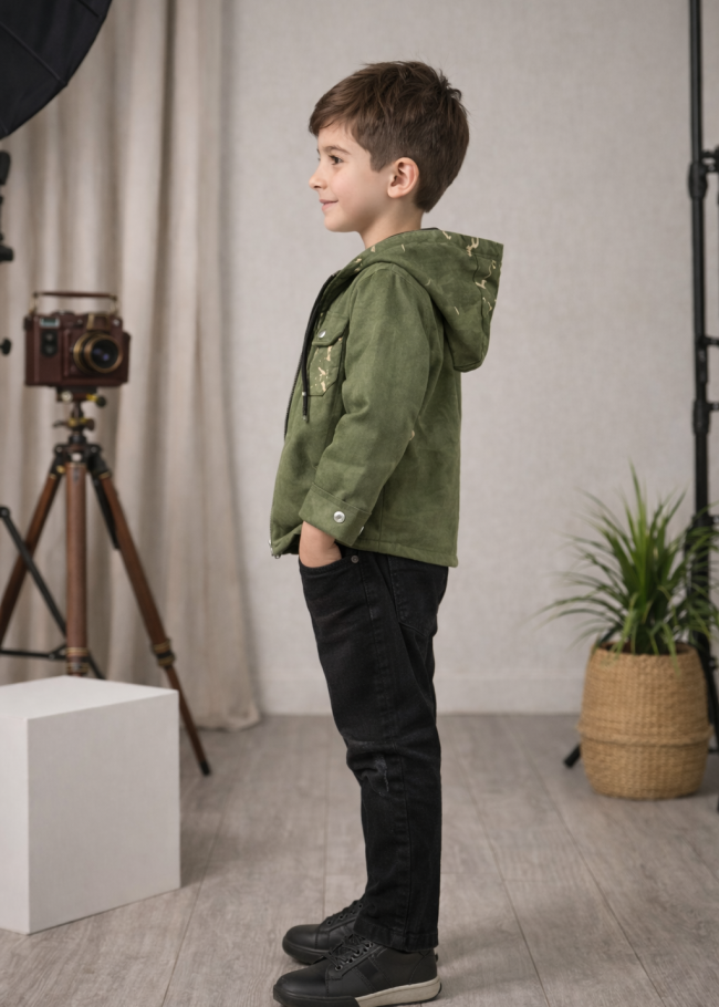 3534 طقم صبيانس شاموا - زيتي