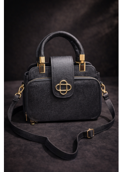 حقيبة كروس بادي عملية بـ 3 سحابات 988 - فضي